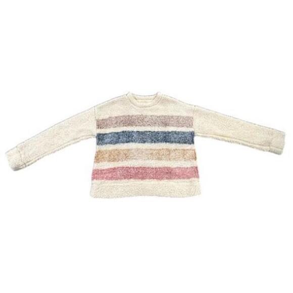 harper heritage Sweaters - Harper Heritage Fluffy Luxe Sweater S Cozy-Core Cropped Knit Soft Playful Warm‎